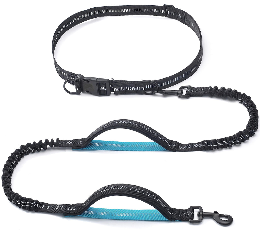 iYoShop Retractable Hands Free Dog Leash, Medium/Large, 25-150 lbs, Black