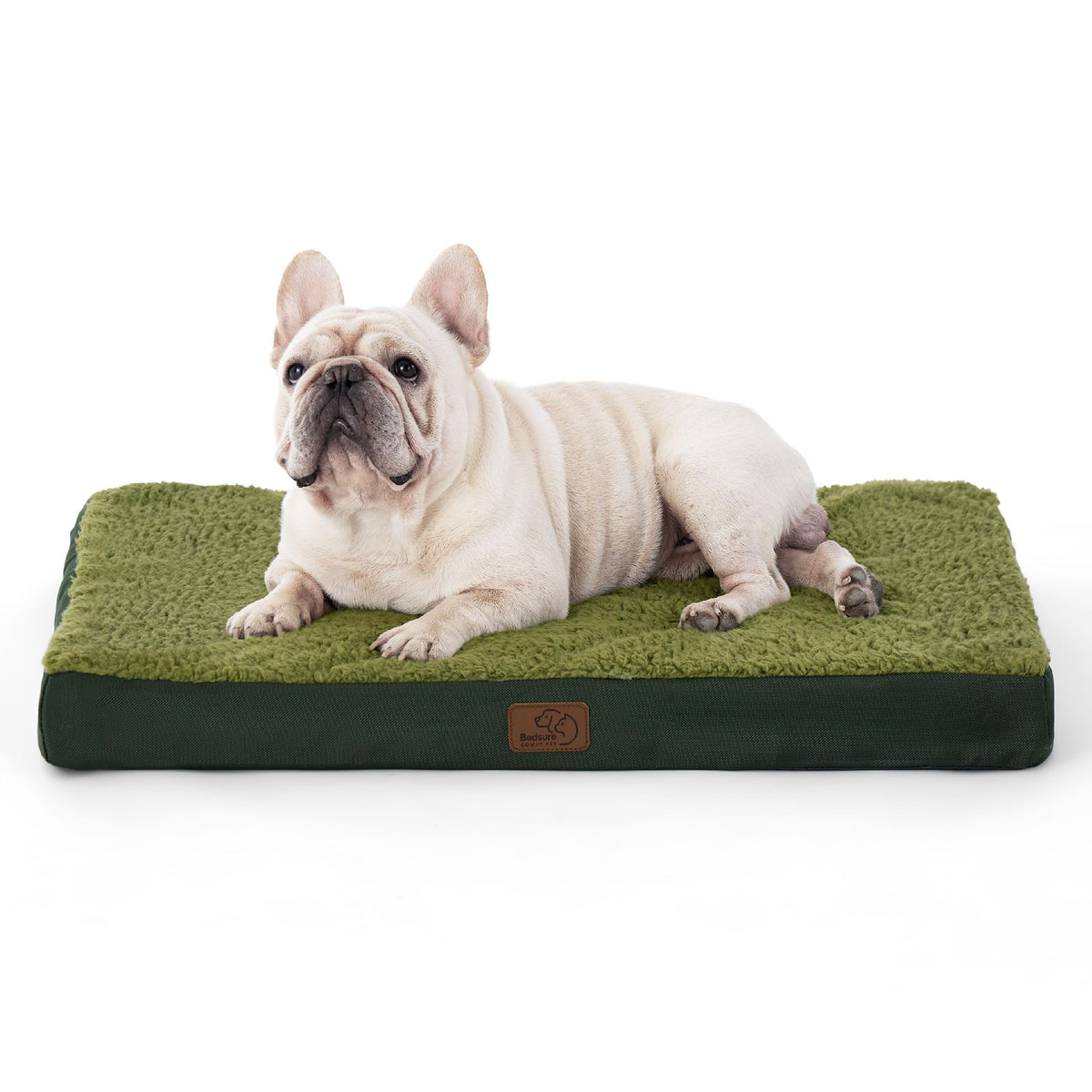 Bedsure Washable Dog Beds Large Sized Dog with Comfy Sherpa, 36x27in Grey