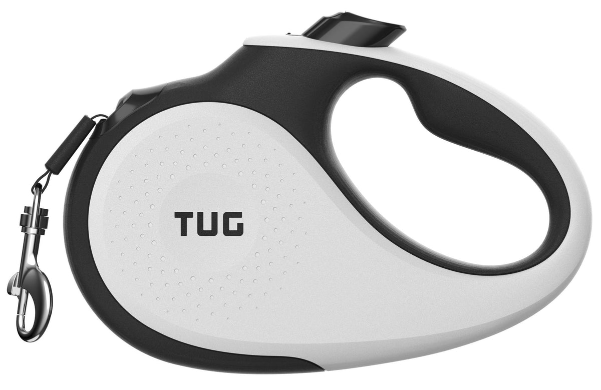 TUG Monochrome XL Retractable Dog Leash, 26 ft (Extra Large, Black)