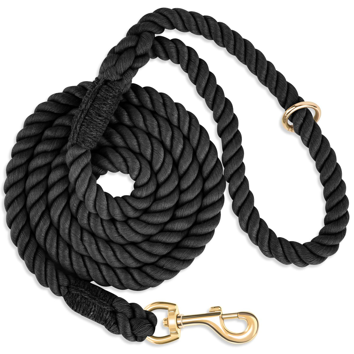 5 FT Handmade Rope Dog Leash for Small Medium and Large Dogs