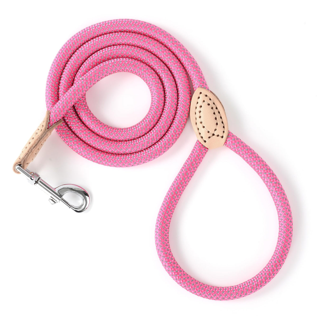 Mile High Life Dog Leash with Genuine Leather-Wrapped Ends, 4/5/6FT