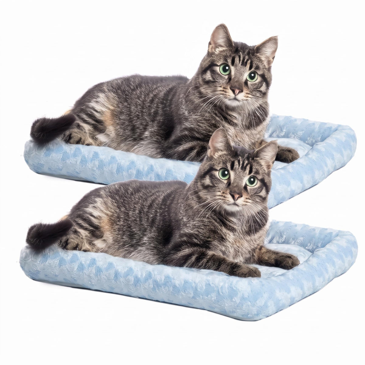QuietTime by MidWest 24" Dog Crate Bolster Bed, Gray, Small Breeds