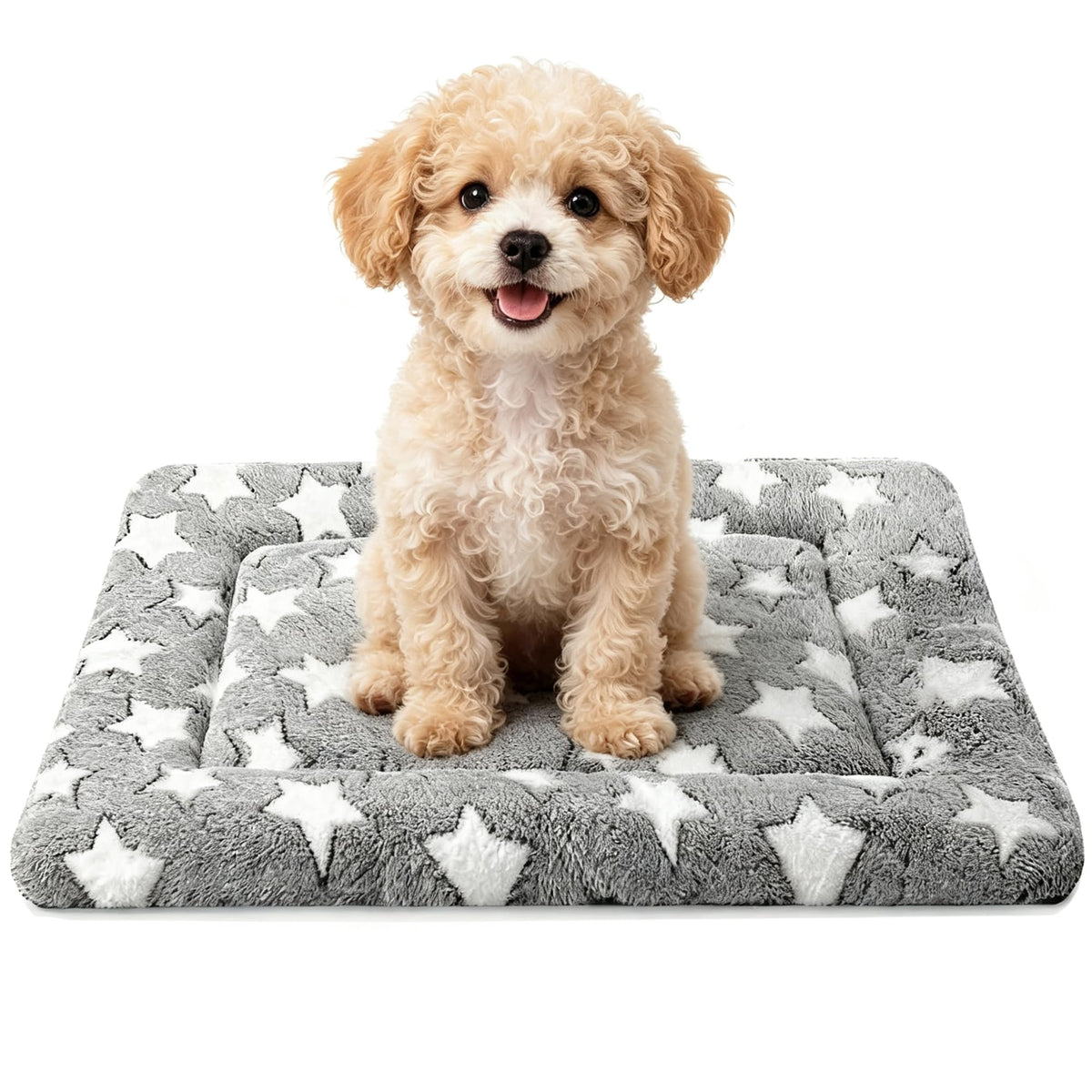 Dog Bed Mat,Reversible & Ultra Soft Kennel Pad-Machine Washable Pet Bed for Dogs & Cats-All-Weather Crate Liner for Crates,Carriers & Travel (Pink, 35" L x 23" W x 1.5" Th)