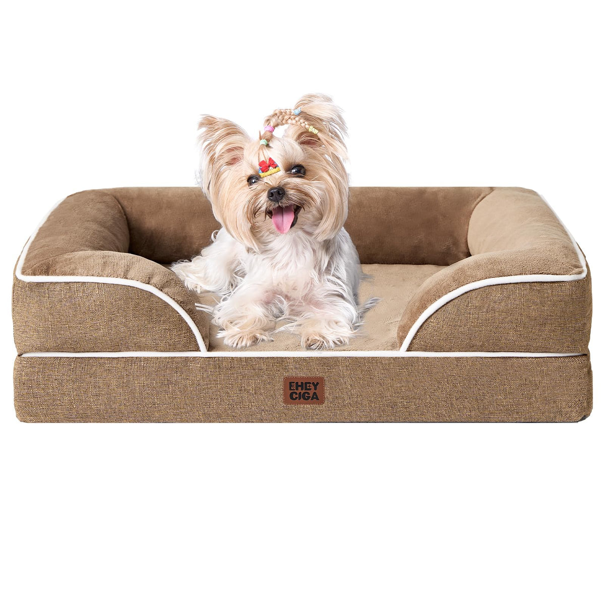 EHEYCIGA Orthopedic Extra Large Dog Bed, Waterproof Washable XL Pet Bed 44"