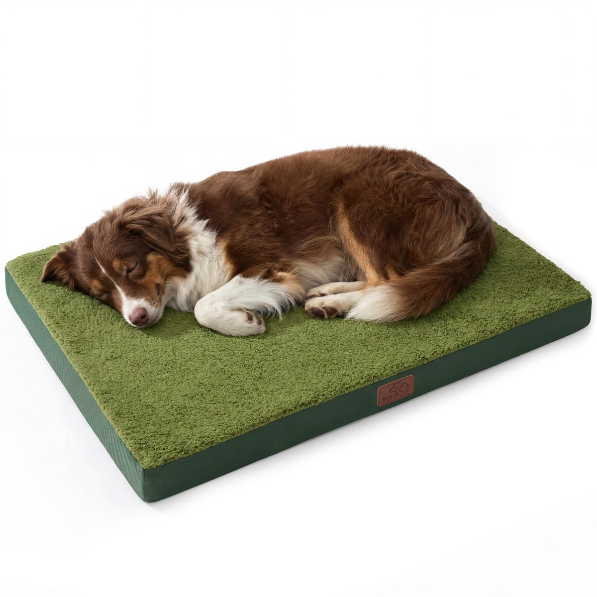 Bedsure Washable Dog Beds Large Sized Dog with Comfy Sherpa, 36x27in Grey