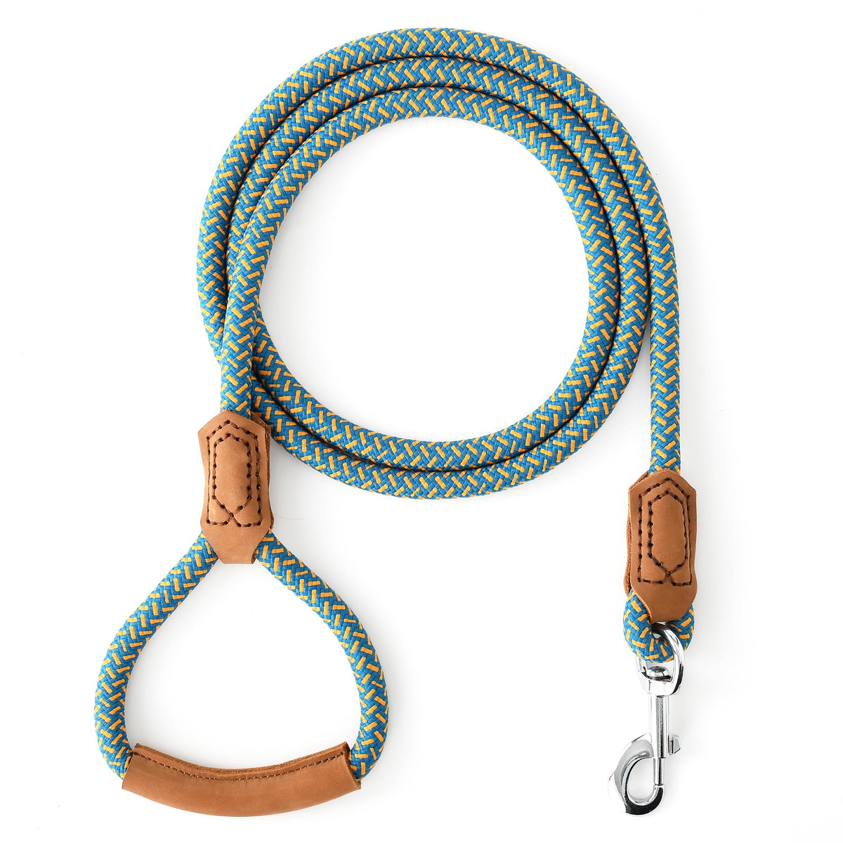 Mile High Life Dog Leash with Genuine Leather-Wrapped Ends, 4/5/6FT
