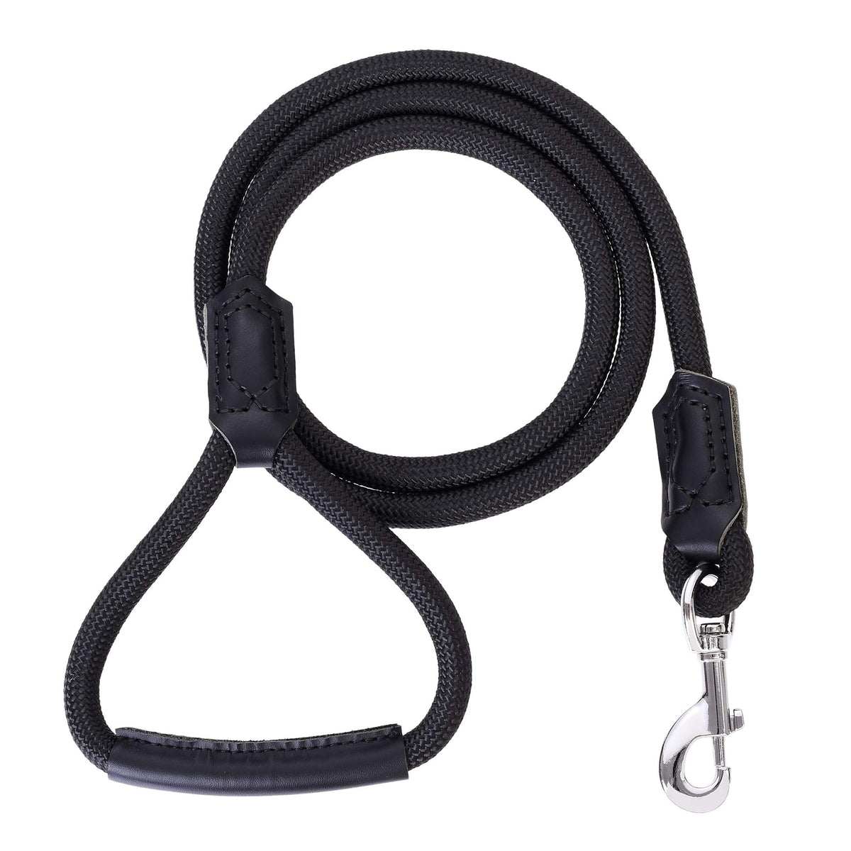 Mile High Life Dog Leash with Genuine Leather-Wrapped Ends, 4/5/6FT