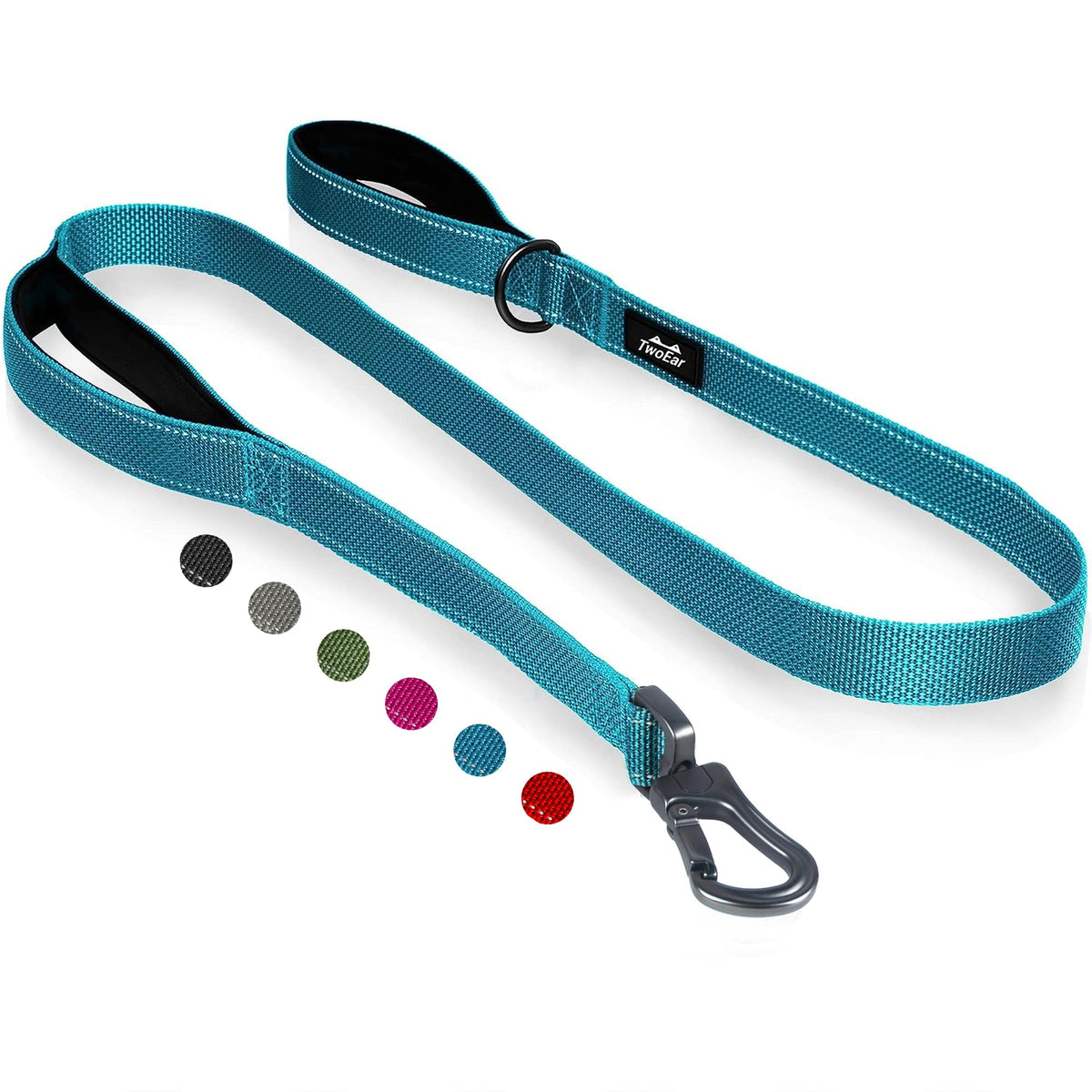 Twoear 6FT 1IN Heavy Duty Dog Leash for Large Dogs with 2 Padded Handles