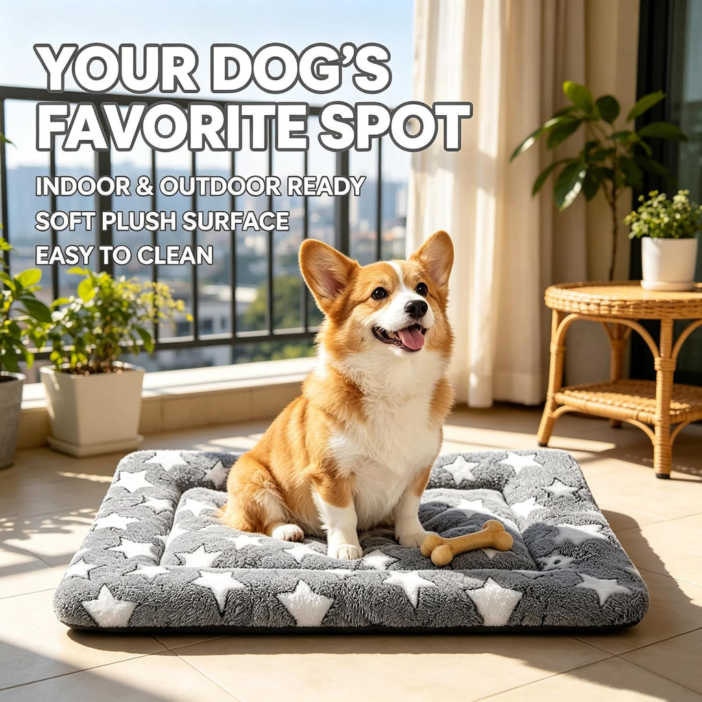 Dog Bed Mat – Soft & Comfortable Dog Kennel Pad for Crate – Durable Crate Bed & Mat for Dogs & Cats – Ideal for Crate, Kennel, and Home Use