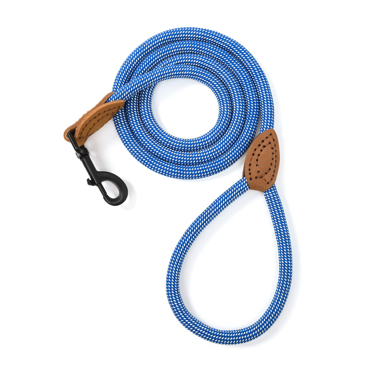 Mile High Life Dog Leash with Genuine Leather-Wrapped Ends, 4/5/6FT