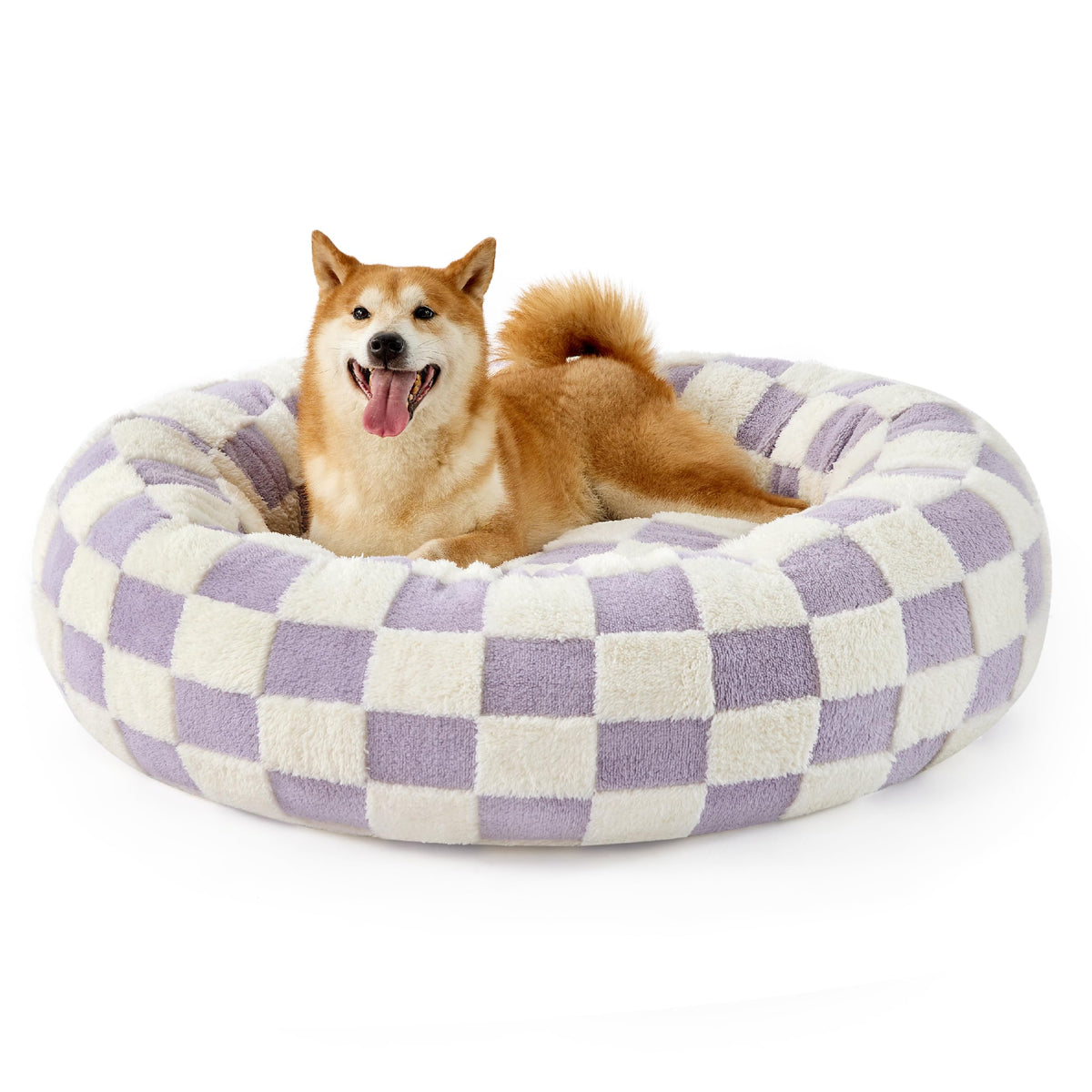 LE SURE Shown on TV Jacquard Donut Dog Beds Large Sized Dog,Green 36x36x8in