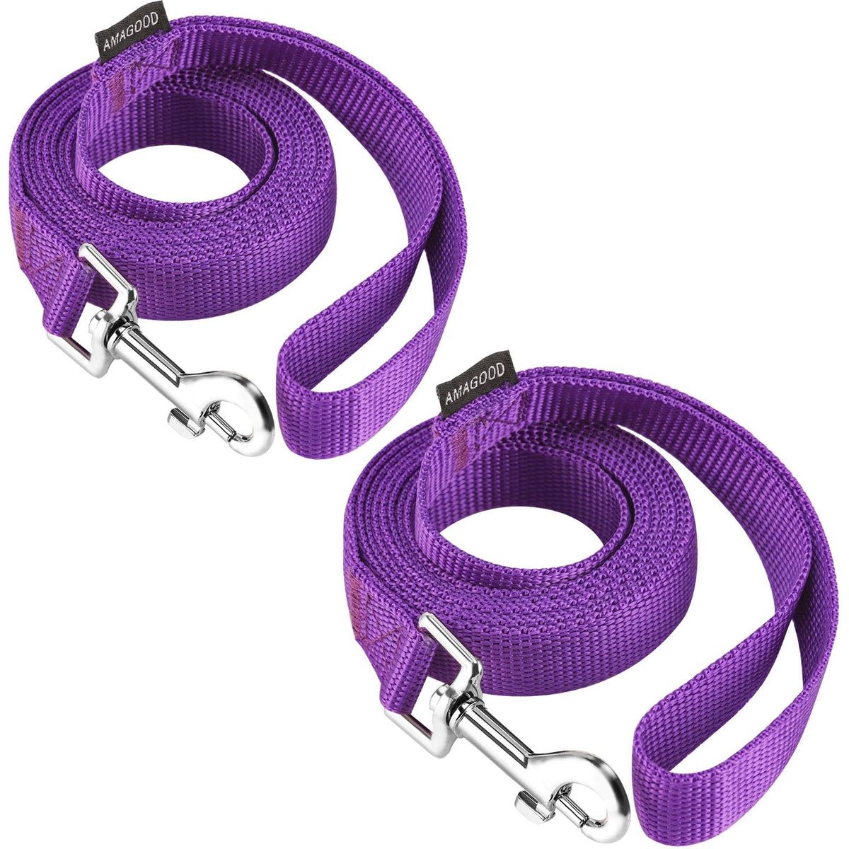 6 FT Puppy/Dog Leashes, Strong Traditional Style Leash with Easy to Use Collar Hook,Dog Lead Great for Small(Red,5/8" x 6 Feet) (Red)