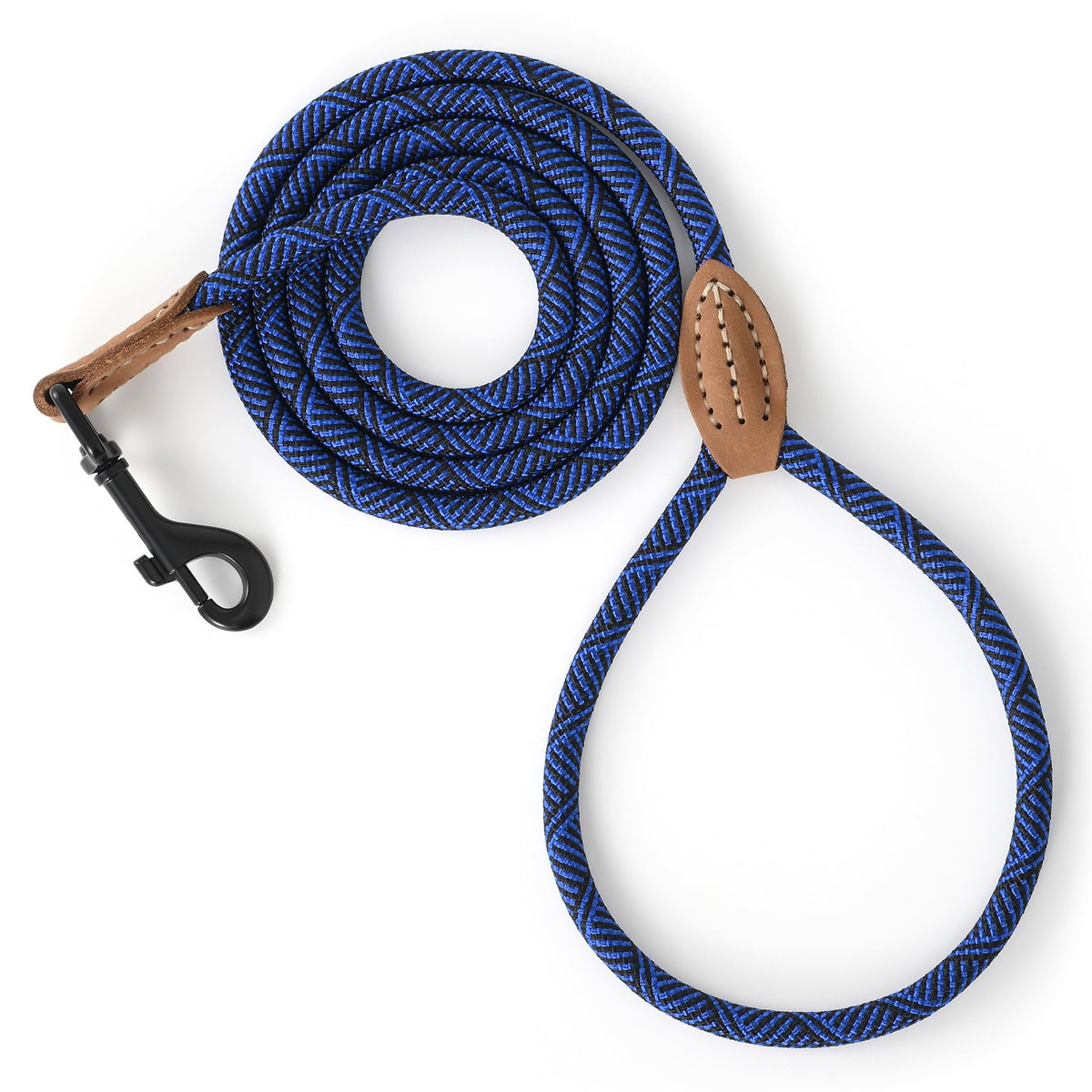 Mile High Life Dog Leash with Genuine Leather-Wrapped Ends, 4/5/6FT