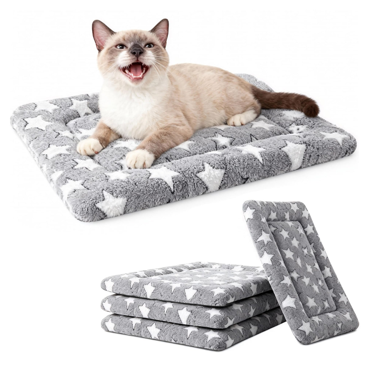 Dog Bed Mat – Soft & Comfortable Dog Kennel Pad for Crate – Durable Crate Bed & Mat for Dogs & Cats – Ideal for Crate, Kennel, and Home Use