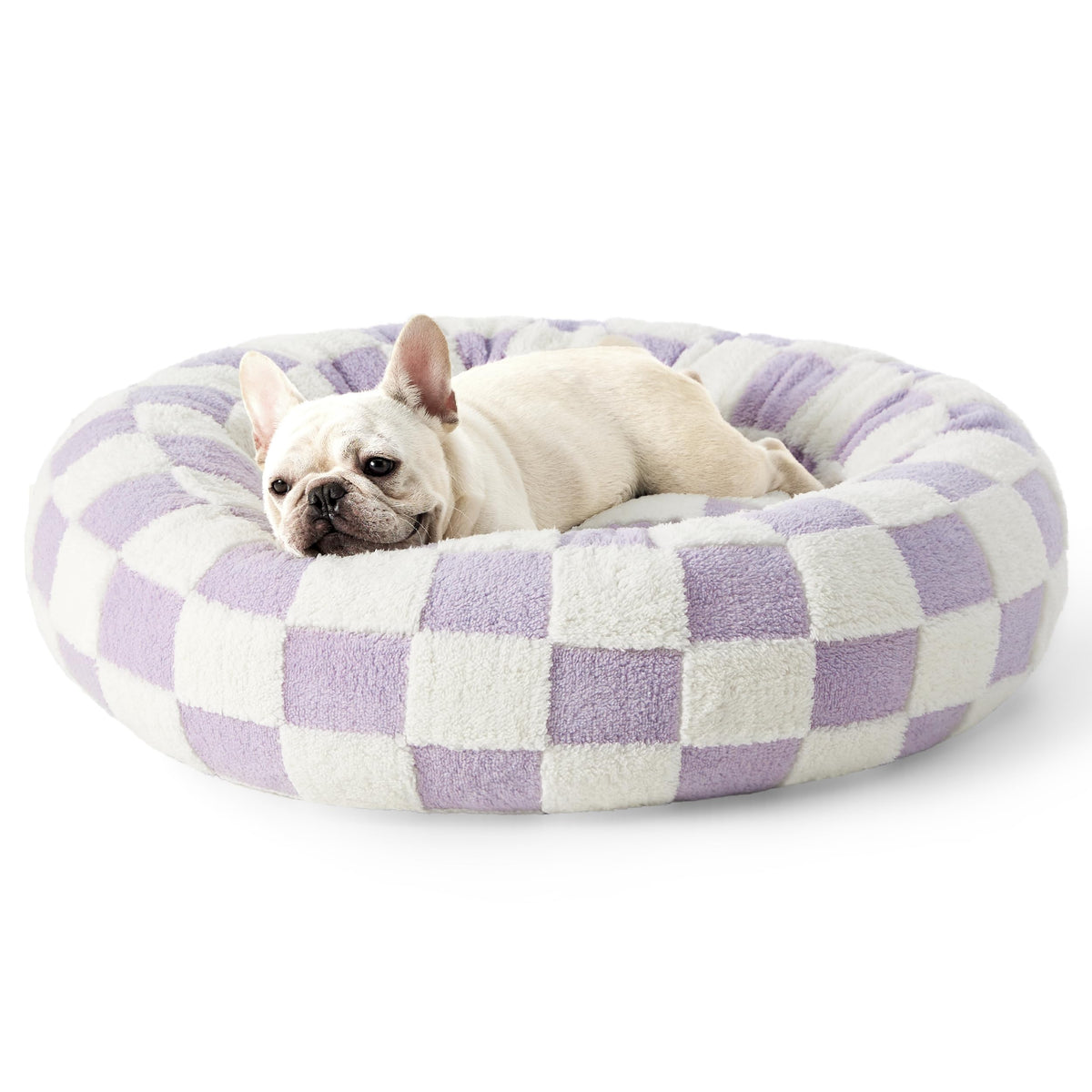 LE SURE Shown on TV Jacquard Donut Dog Beds Large Sized Dog,Green 36x36x8in