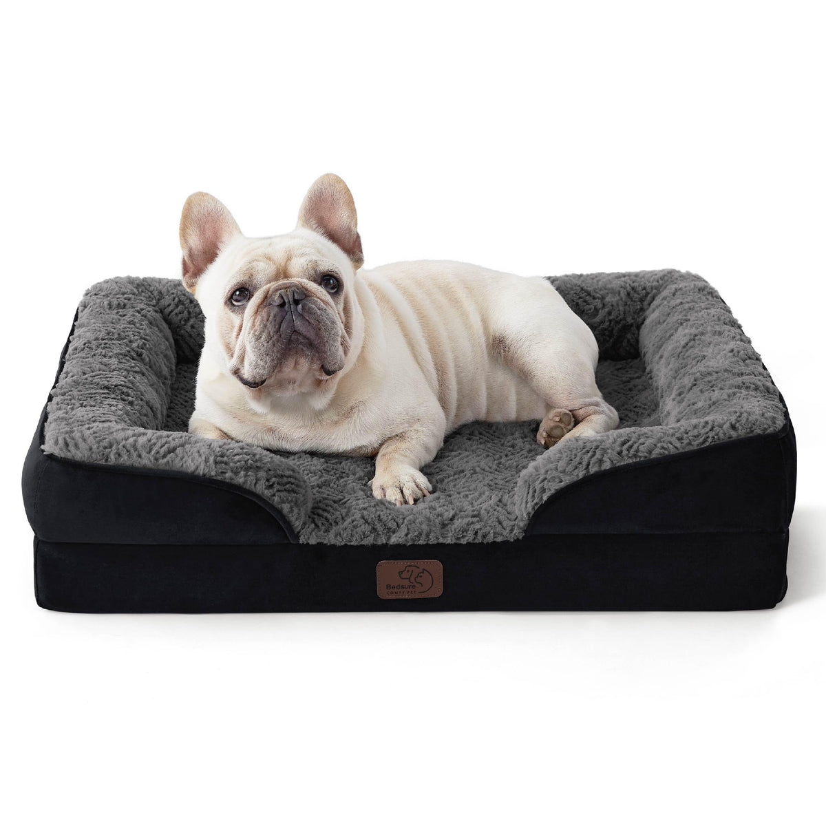 Bedsure Orthopedic Dog Bed Medium Washable Original Design, 28" Grey