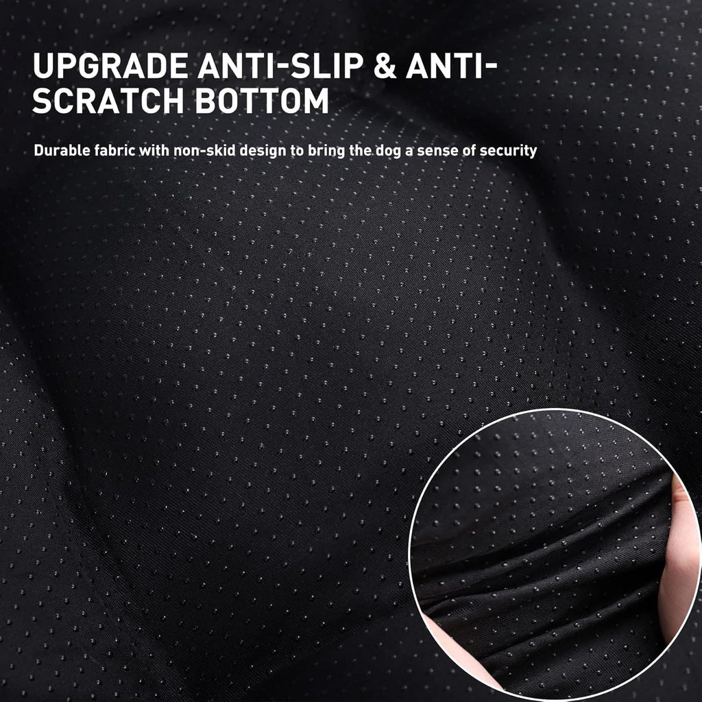 KSIIA Washable Dog Bed Small Dog Crate Bed Deluxe Plush Mat 23"x18" Gray