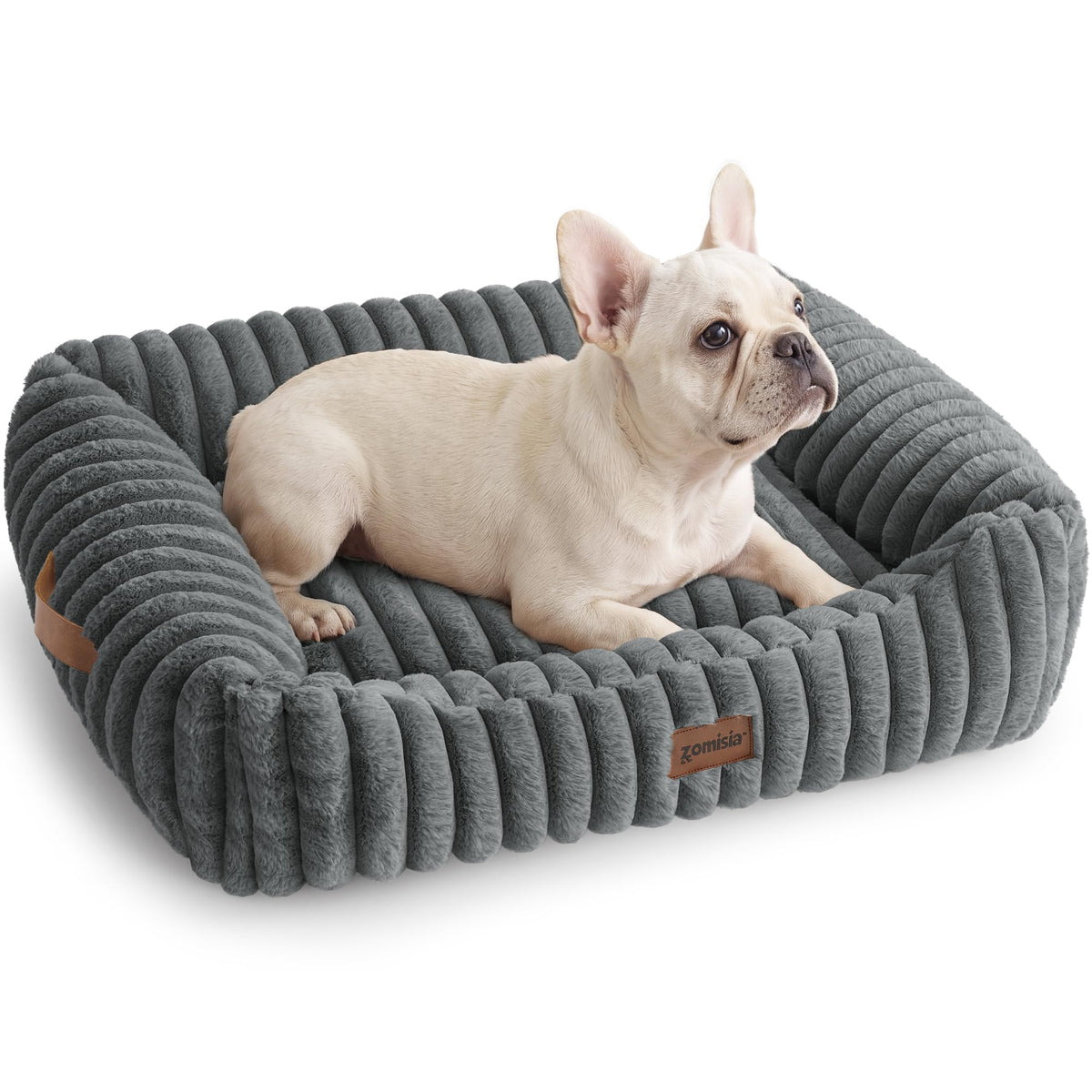 ZOMISIA Orthopedic Large Cat Bed with Removable Washable Cover, 25x21''