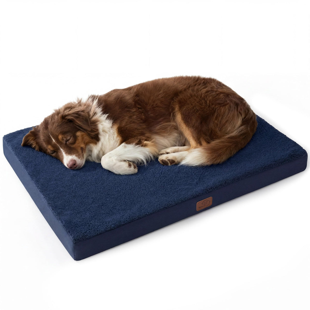 Bedsure Washable Dog Beds Large Sized Dog with Comfy Sherpa, 36x27in Grey