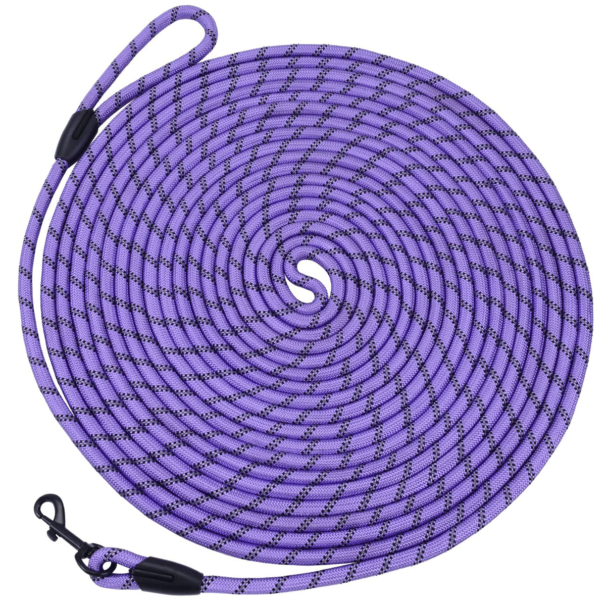 Hi Kiss Dog/Puppy Obedience Recall Agility Lead - 15ft 20ft 30ft 50ft 100ft Leash - Great for Training, Play, Camping, or Backyard - Orange 20ft