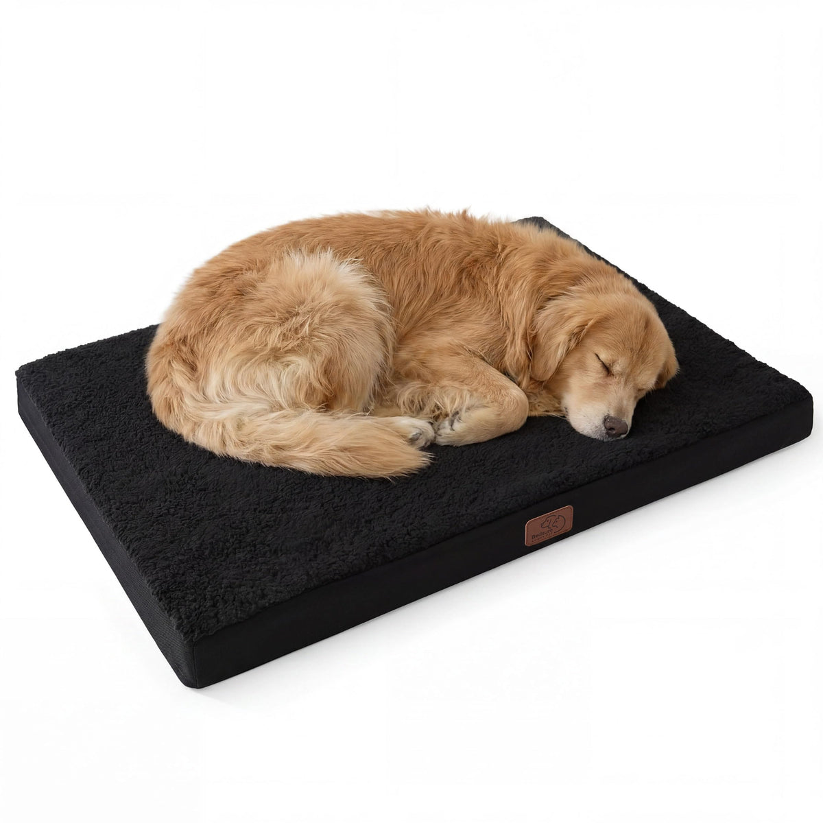 Bedsure Washable Dog Beds Large Sized Dog with Comfy Sherpa, 36x27in Grey