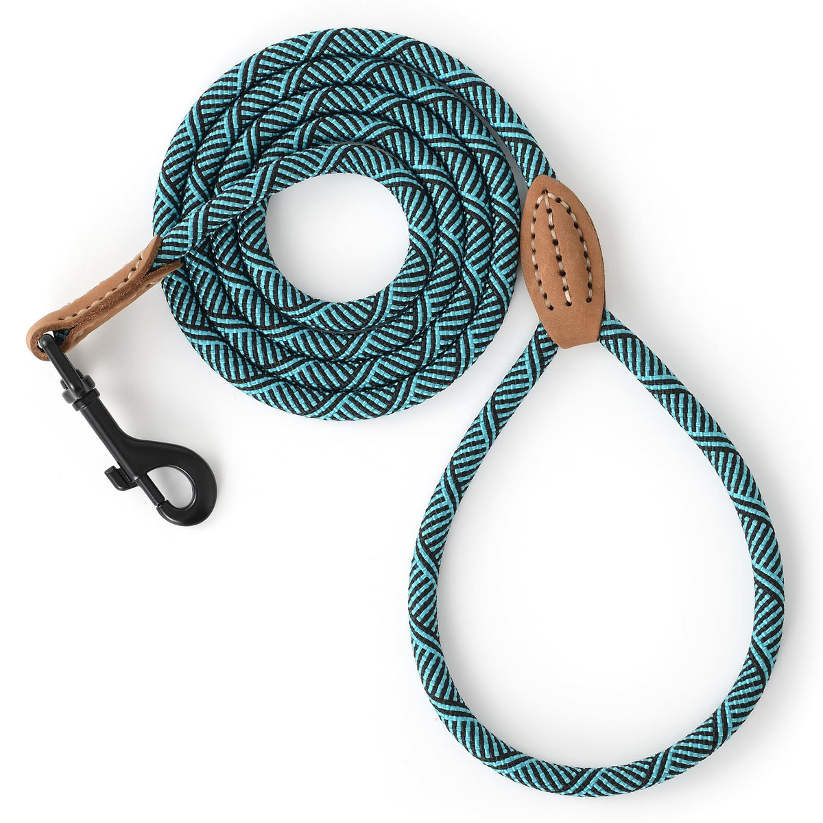 Mile High Life Dog Leash with Genuine Leather-Wrapped Ends, 4/5/6FT