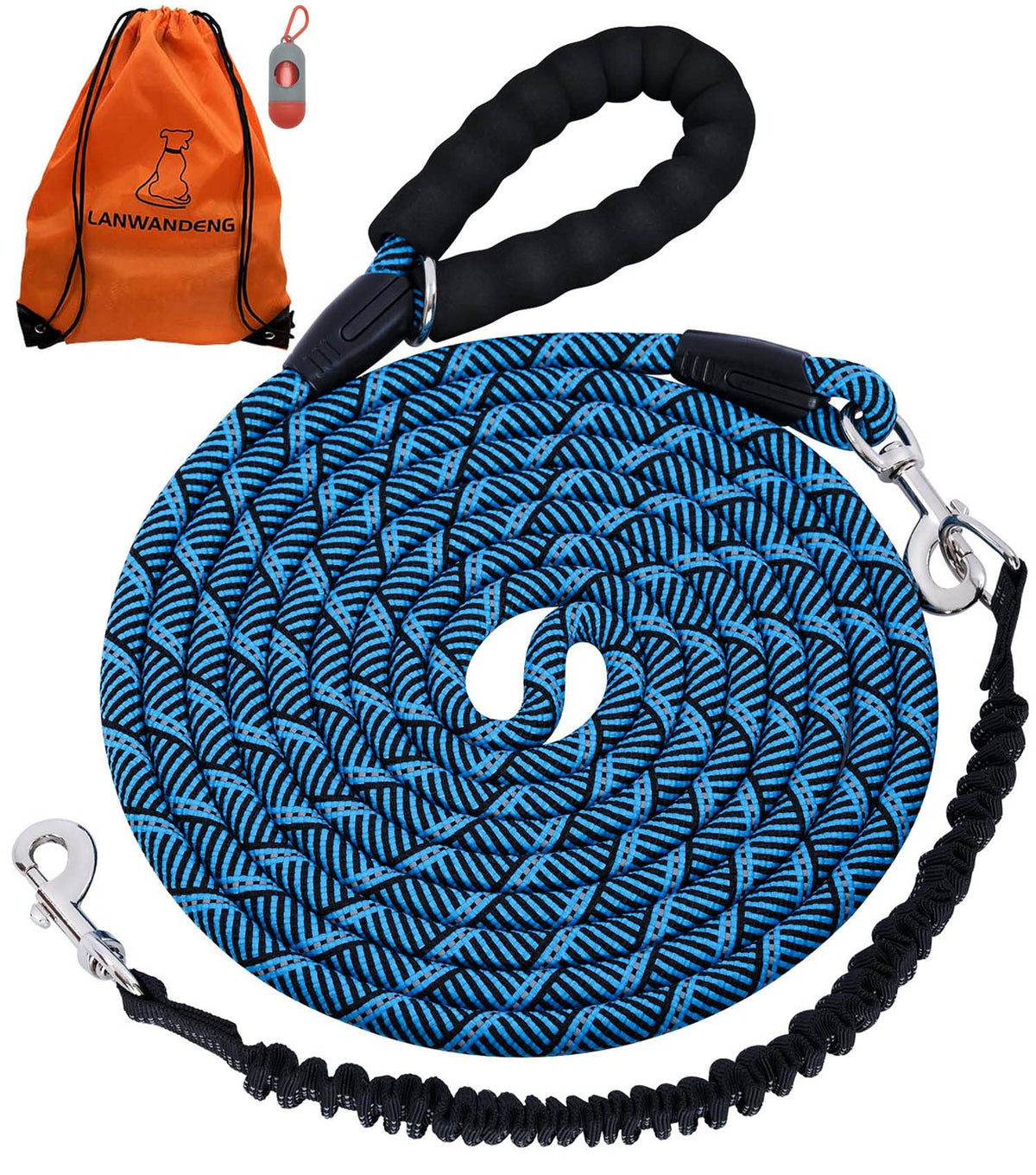 Long Dog Leash for Training 10FT/16FT/20FT/30FT/50FT/100FT, Reflective Tie Out, Heavy Duty Dog Lead for Large, Medium & Small Dogs - Outside Walking, Playing, Camping, Yard