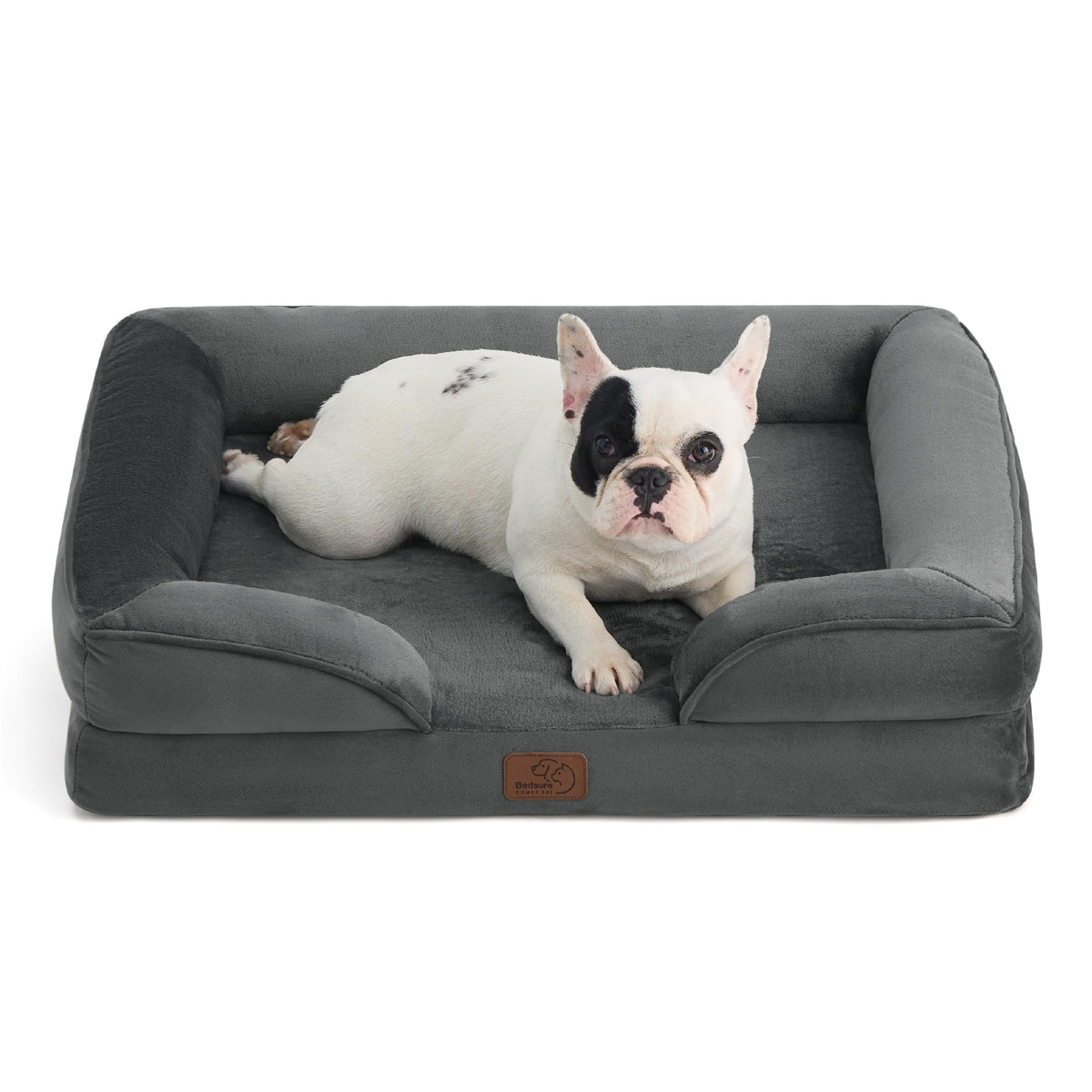 Bedsure Orthopedic Dog Bed Medium Washable Original Design, 28" Grey