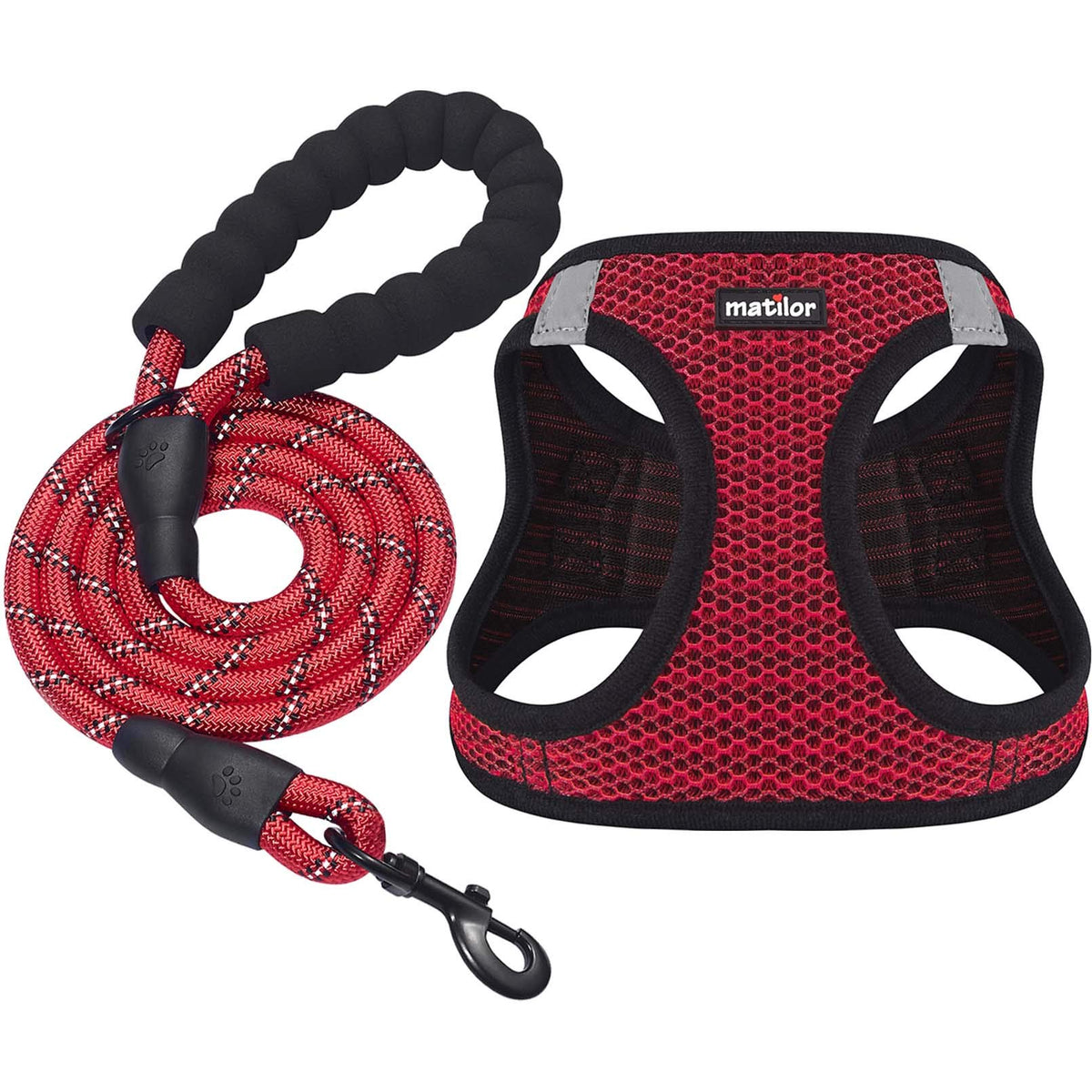 Dog Harness Step-in Breathable Puppy Cat Vest, Medium, Blue