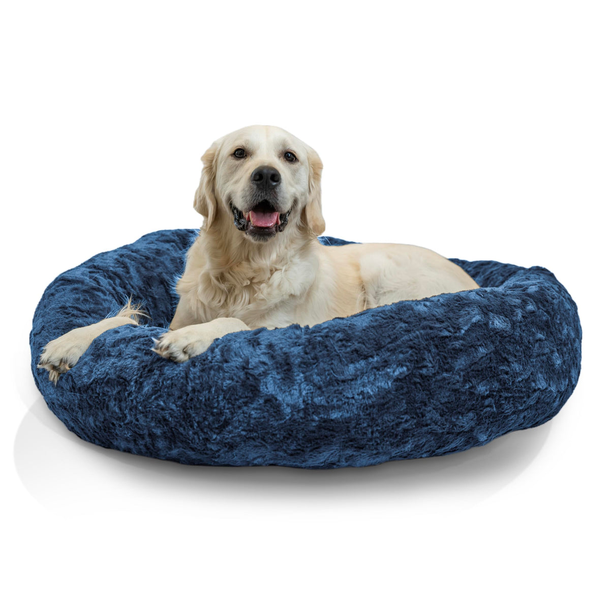 Best Friends by Sheri Original Calming Donut Dog Bed, Oyster, Small, 23"
