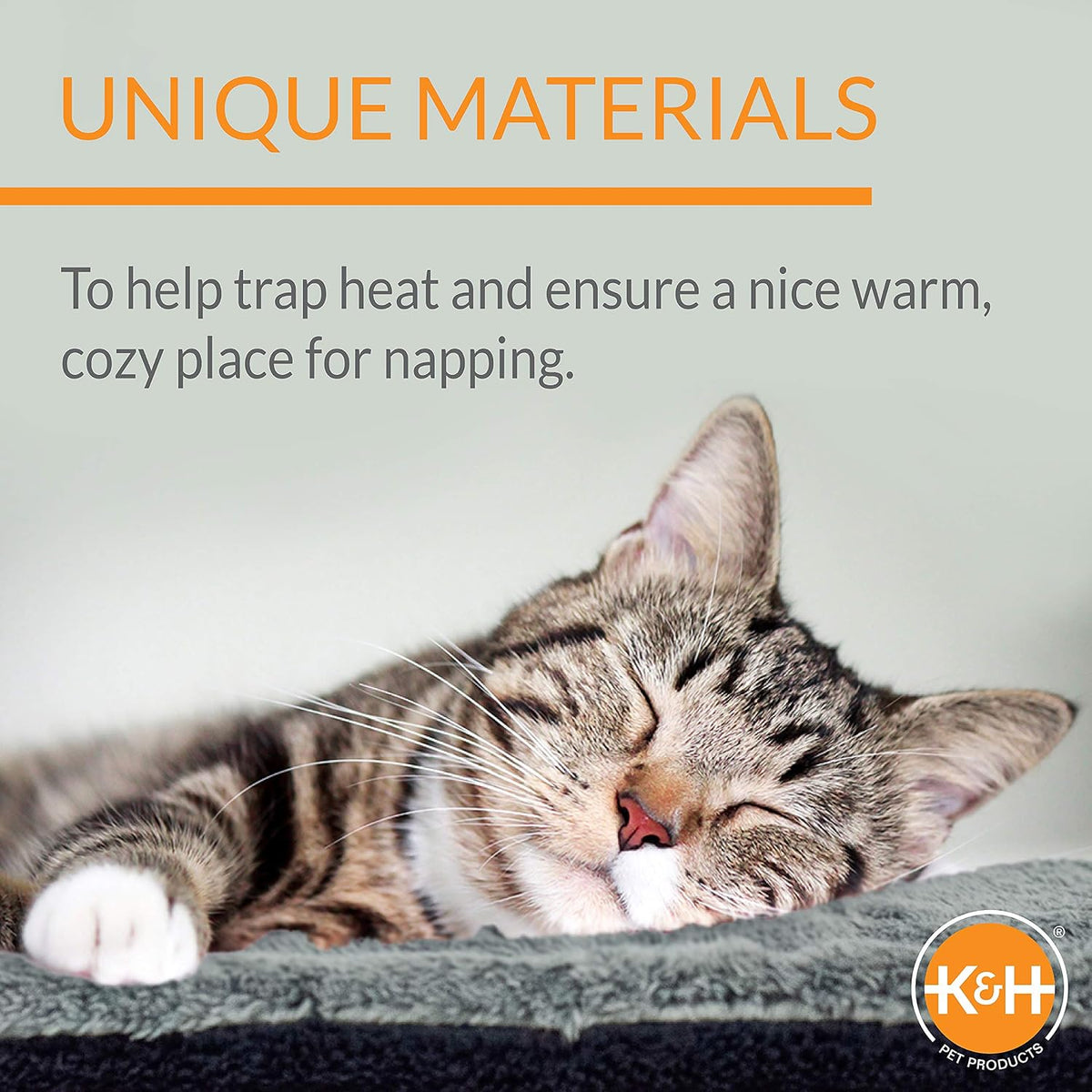 K&H Self-Warming Cat Bed Pad, Self Heating Pad, Small 21 X 17 Oatmeal/Choco