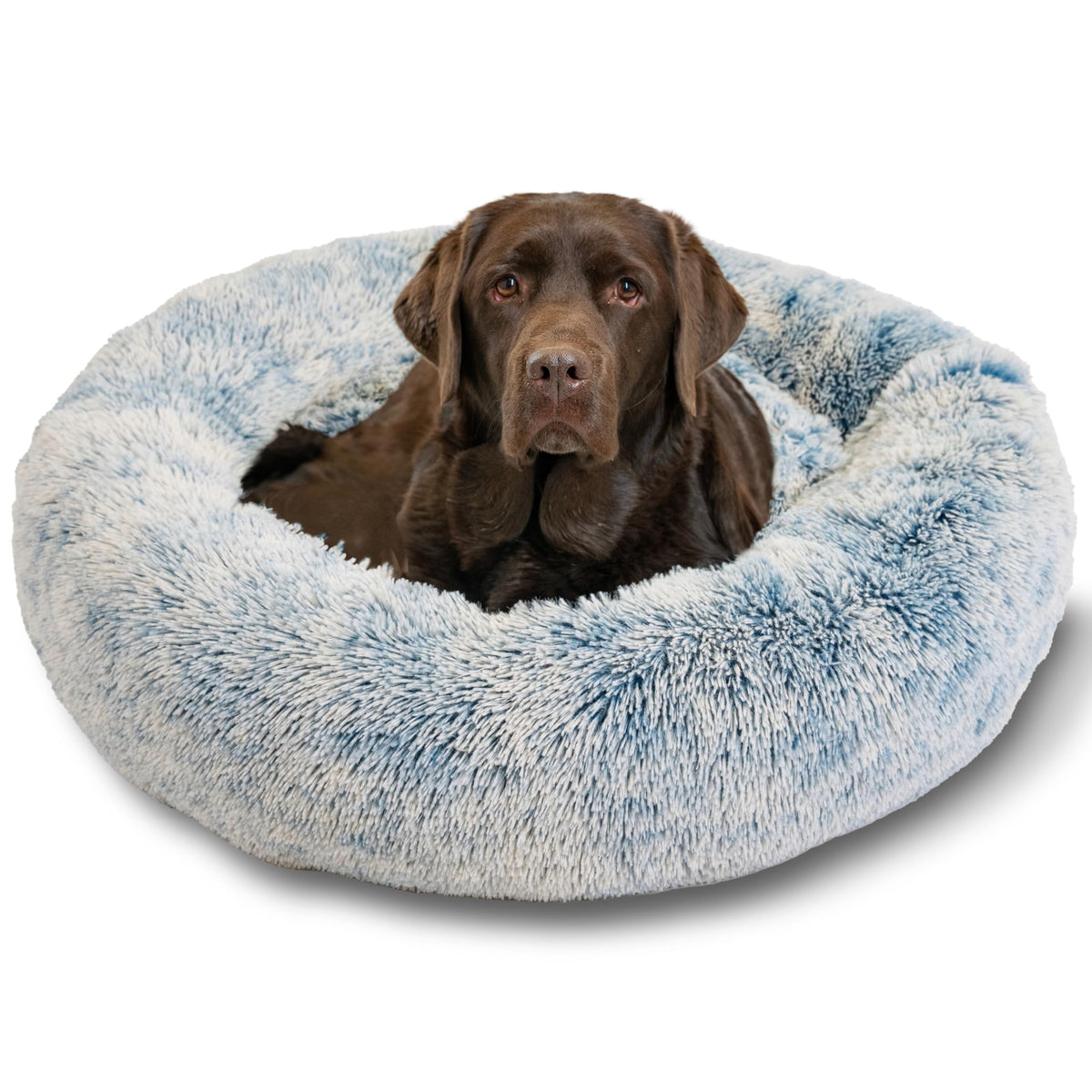 Best Friends by Sheri Original Calming Donut Dog Bed, Oyster, Small, 23"
