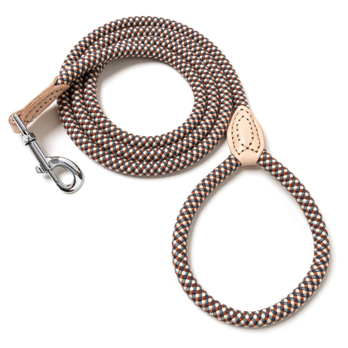 Mile High Life Dog Leash with Genuine Leather-Wrapped Ends, 4/5/6FT
