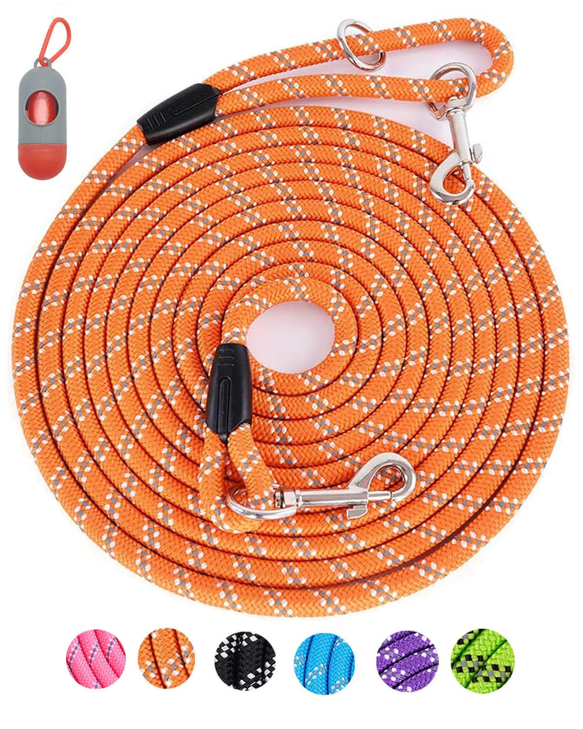 Long Dog Leash for Training 10FT/16FT/20FT/30FT/50FT/100FT, Reflective Tie Out, Heavy Duty Dog Lead for Large, Medium & Small Dogs - Outside Walking, Playing, Camping, Yard