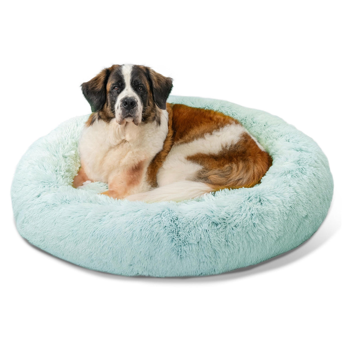 Best Friends by Sheri Original Calming Donut Dog Bed, Oyster, Small, 23"