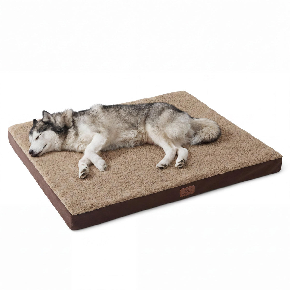 Bedsure Washable Dog Beds Large Sized Dog with Comfy Sherpa, 36x27in Grey