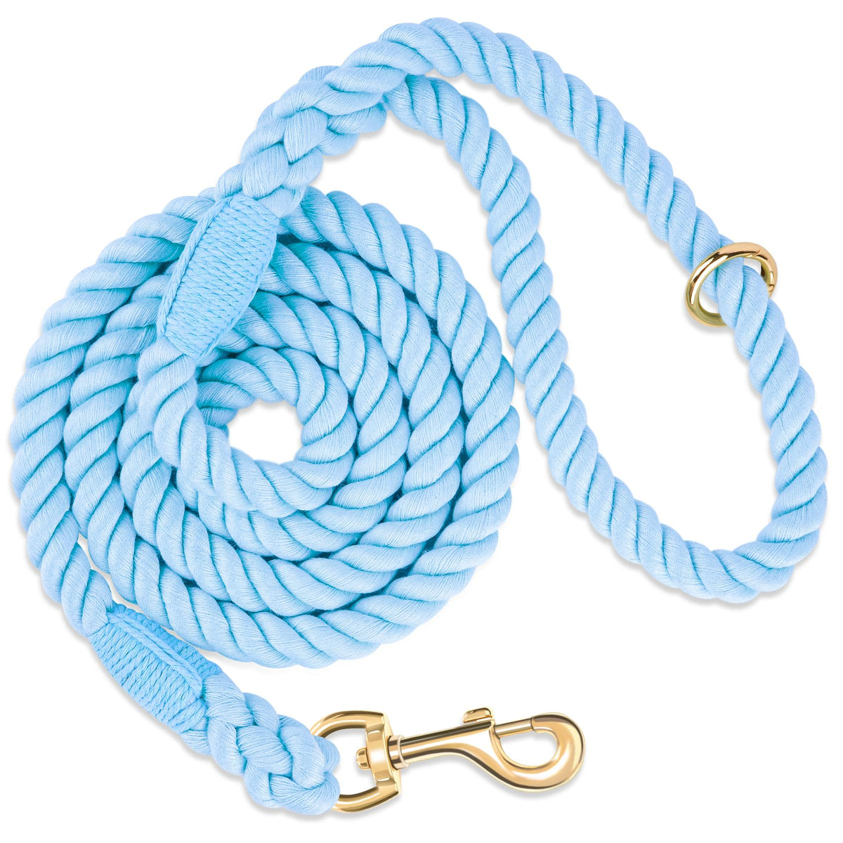 5 FT Handmade Rope Dog Leash for Small Medium and Large Dogs