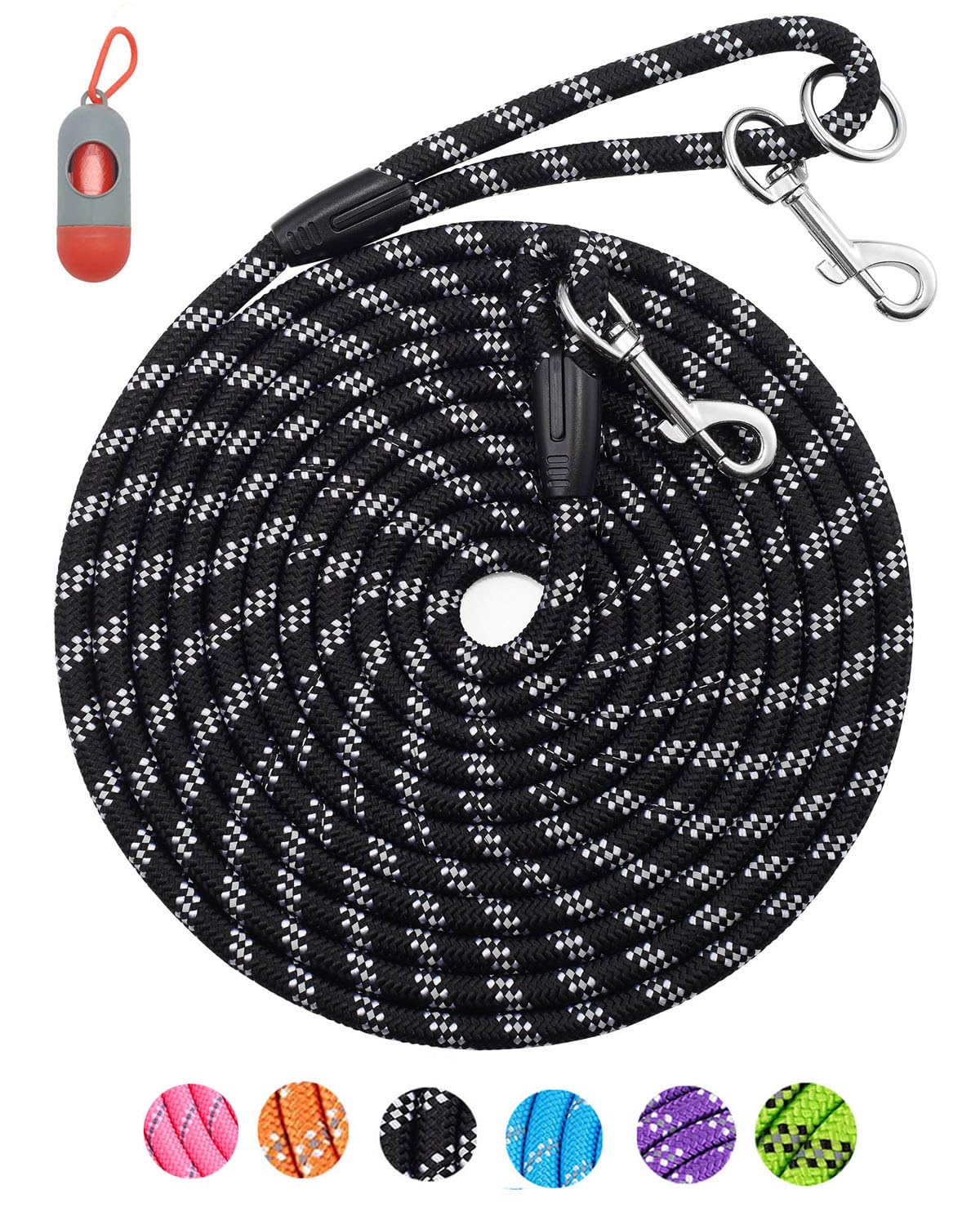 Long Dog Leash for Training 10FT/16FT/20FT/30FT/50FT/100FT, Reflective Tie Out, Heavy Duty Dog Lead for Large, Medium & Small Dogs - Outside Walking, Playing, Camping, Yard