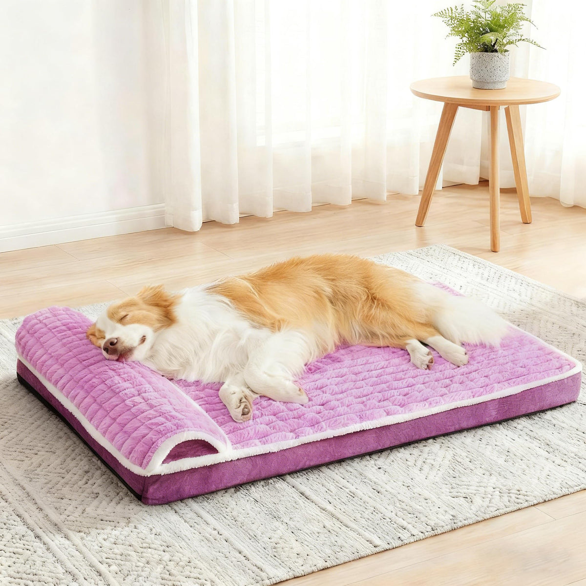 Orthopedic Large Dog Bed Pillow Pet Sofa Bed 36''X24'' Grey