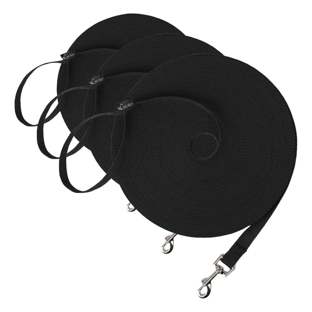 Hi Kiss Dog/Puppy Obedience Recall Agility Lead - 15ft 20ft 30ft 50ft 100ft Leash - Great for Training, Play, Camping, or Backyard - Orange 20ft