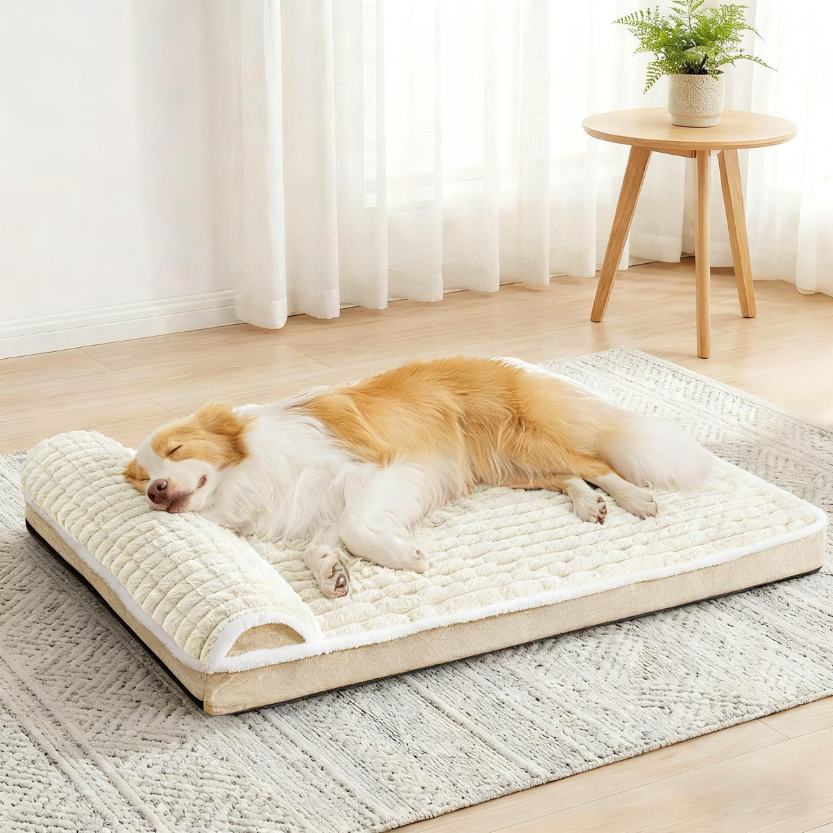 Orthopedic Large Dog Bed Pillow Pet Sofa Bed 36''X24'' Grey