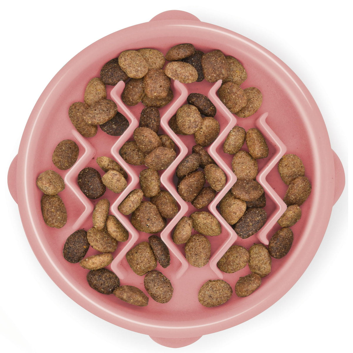 Outward Hound Fun Feeder Slo Bowl – Large 4‑Cup Capacity, Slow Feeding, Medium to Large Dogs, Non‑Slip, Turquoise, Drop Pattern