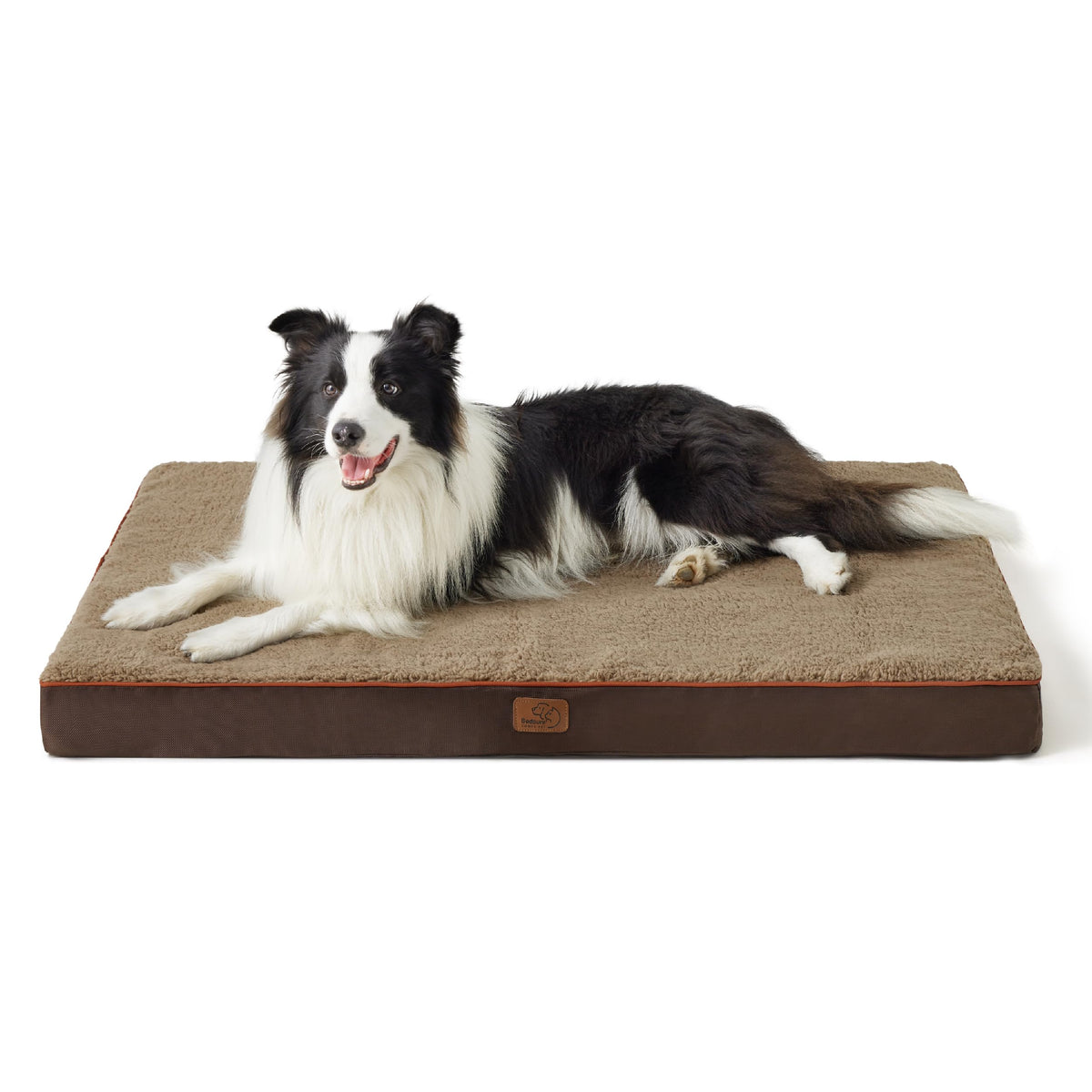 Bedsure Washable Dog Beds Large Sized Dog with Comfy Sherpa, 36x27in Grey