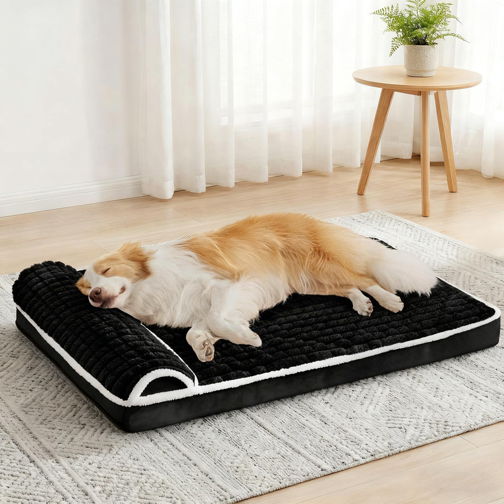 Orthopedic Large Dog Bed Pillow Pet Sofa Bed 36''X24'' Grey