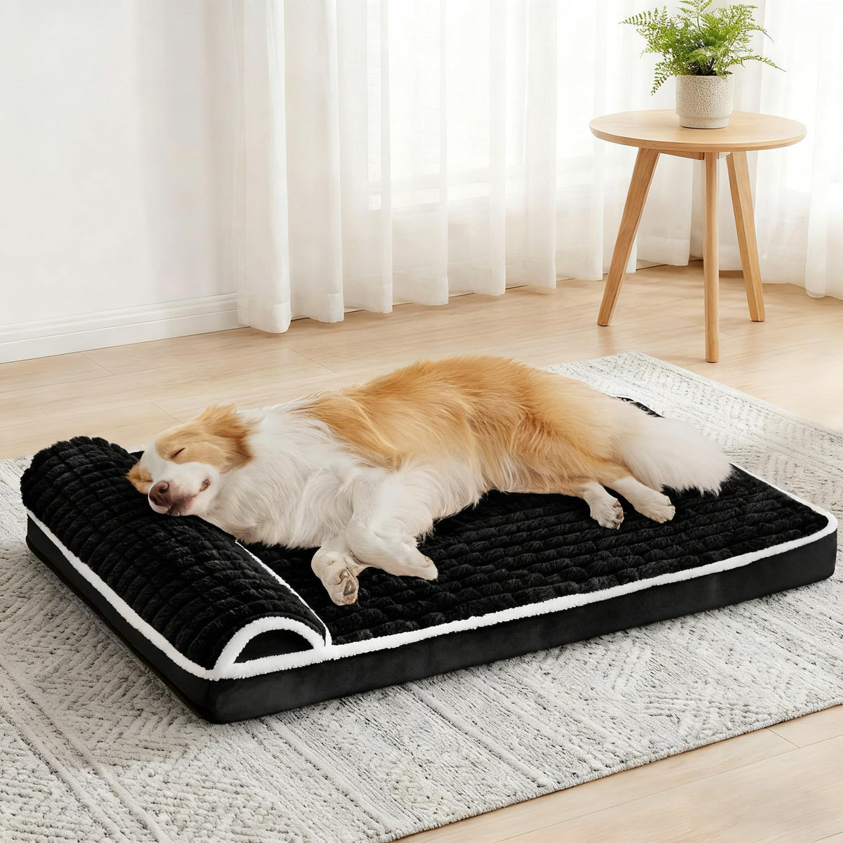 Orthopedic Large Dog Bed Pillow Pet Sofa Bed 36''X24'' Grey
