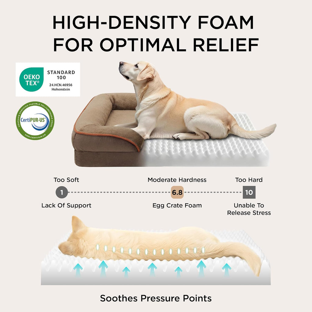 Bedsure Orthopedic Dog Beds for Medium Dogs Washable Original Design