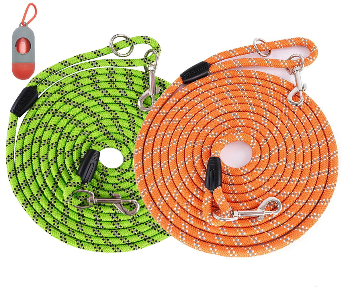 Long Dog Leash for Training 10FT/16FT/20FT/30FT/50FT/100FT, Reflective Tie Out, Heavy Duty Dog Lead for Large, Medium & Small Dogs - Outside Walking, Playing, Camping, Yard