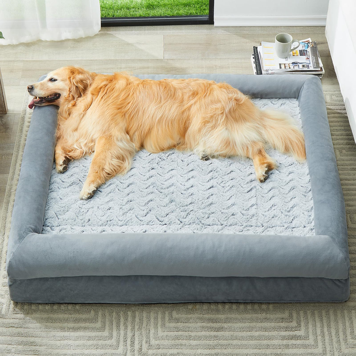 WNPETHOME XL Extra Large Orthopedic for Senior Dog Bed Comfy Sleeping