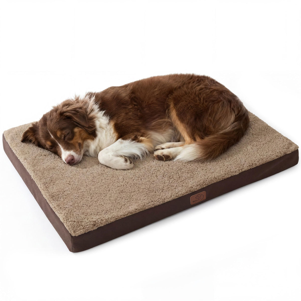 Bedsure Washable Dog Beds Large Sized Dog with Comfy Sherpa, 36x27in Grey