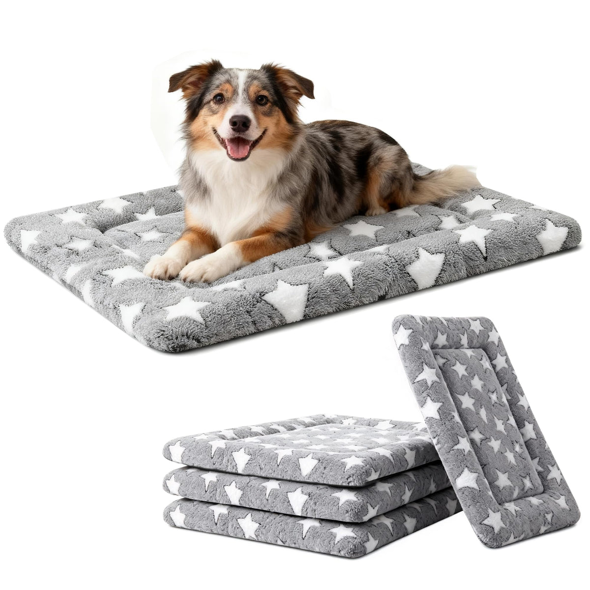 Dog Bed Mat – Soft & Comfortable Dog Kennel Pad for Crate – Durable Crate Bed & Mat for Dogs & Cats – Ideal for Crate, Kennel, and Home Use